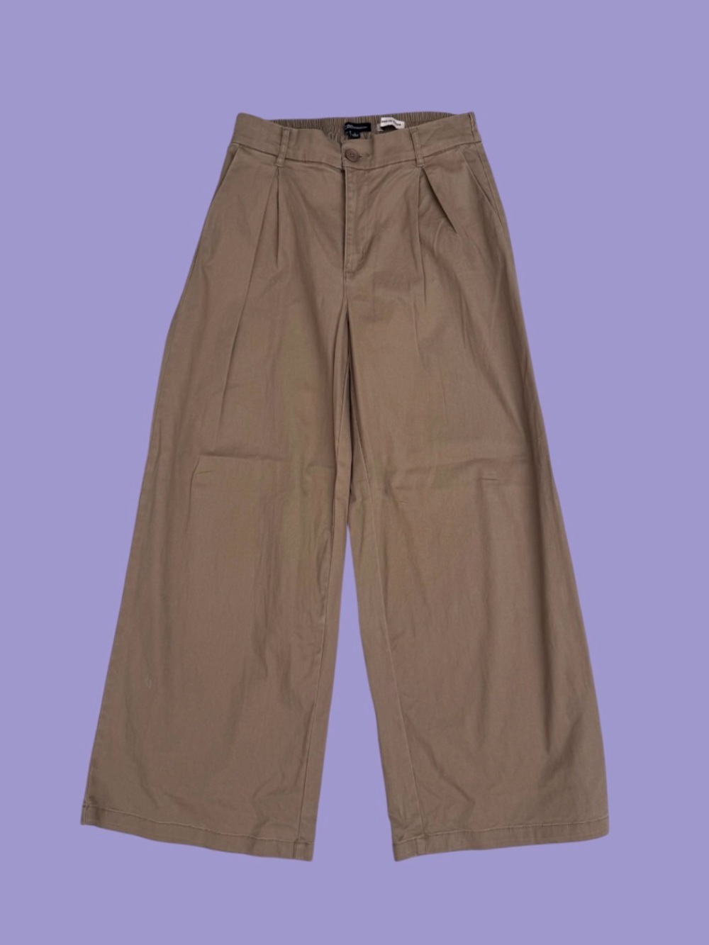 BCBGeneration High Rise Wide Leg Trousers in Brown Large